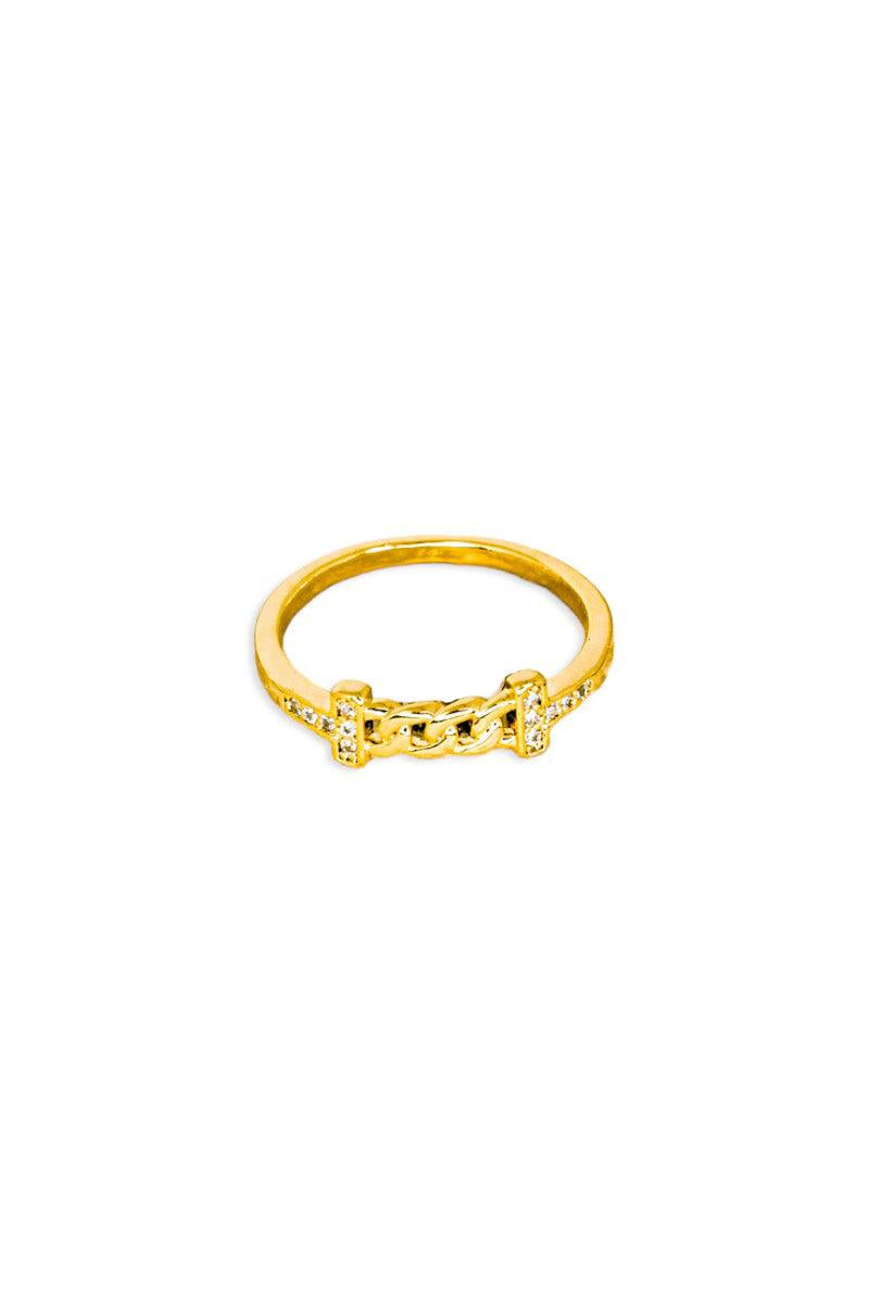 Metal Half Chain Design Ring